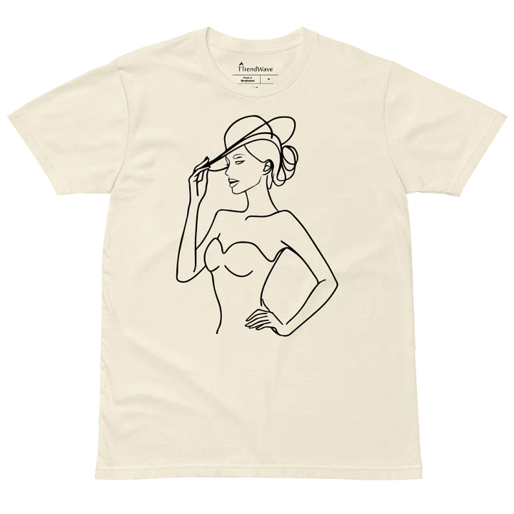 Elegance in Line AS Colour Unisex Premium T-Shirt white version product image (2)