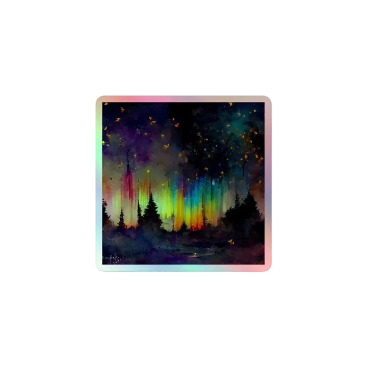 Aurora Dreams Holographic Sticker Sheet product image (1)
