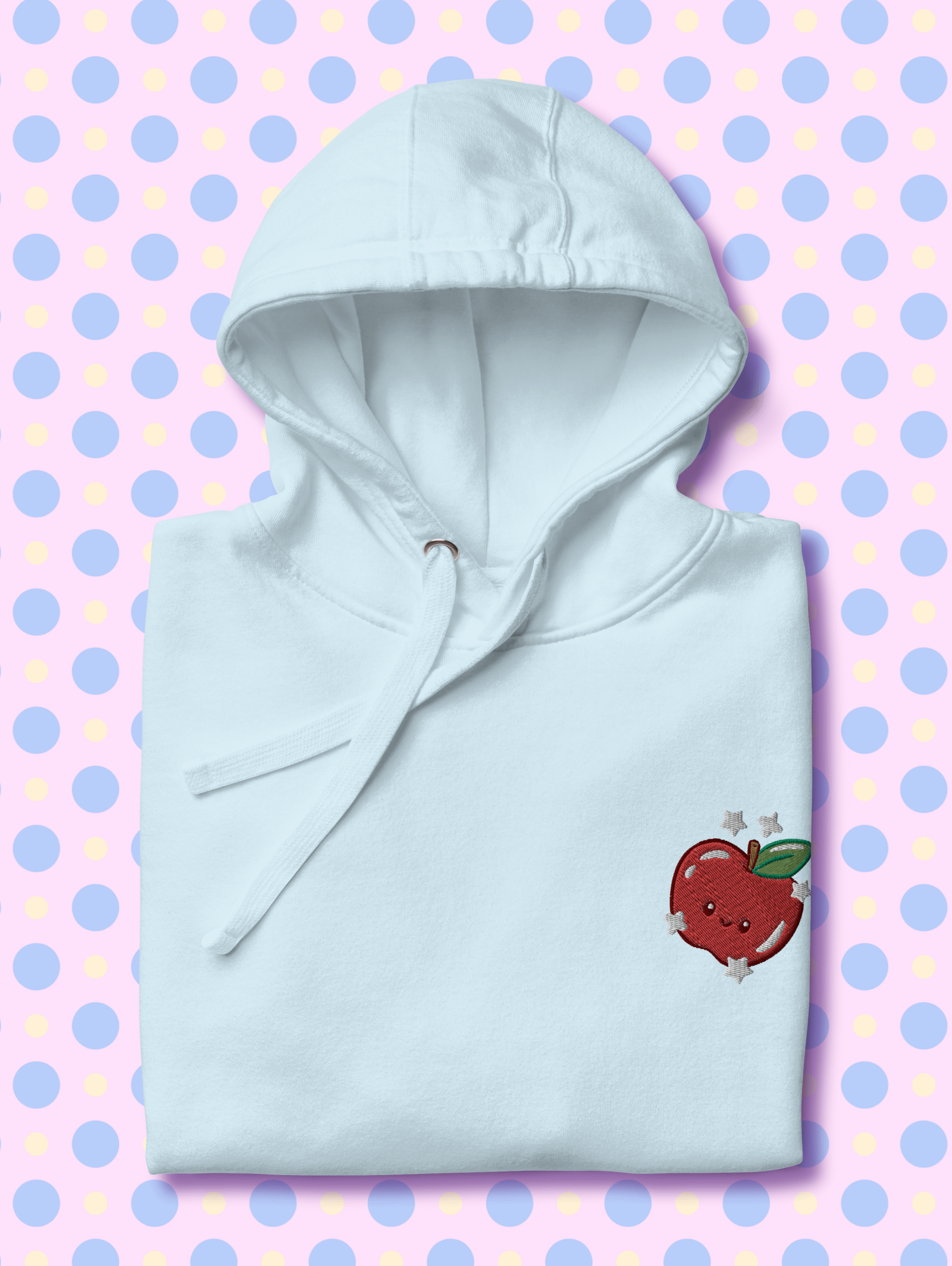 Cute Red Apple Embroidered Unisex Hoodie product image (38)