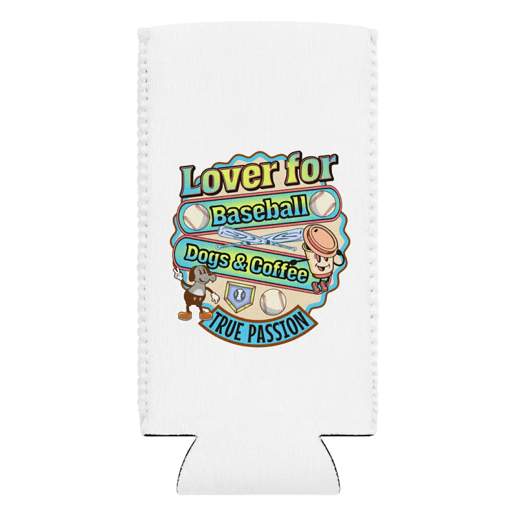 Lover For Baseball Dogs And Coffee Can Cooler product image (2)