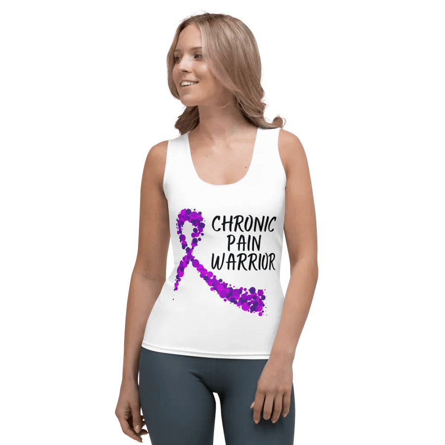 Chronic Pain Warrior Bubble Ribbon Tank Top (Women's) product image (3)