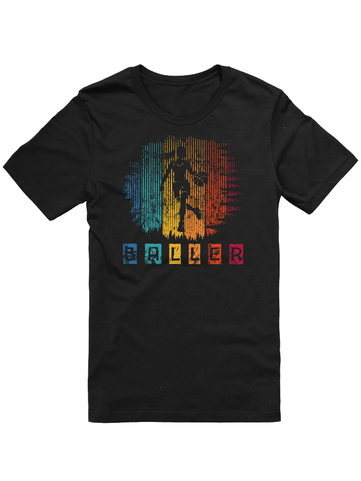 Retro 90s Baller T-Shirt – Vintage Female Basketball Dribble Design for Street Style Fans product image (6)