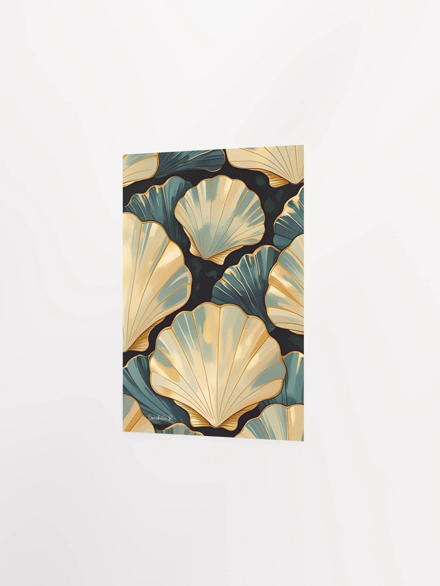 Poster artistique - Coquilles Saint-Jacques - 6 - Cadeau Déco Energie Vibratoire product image (3)
