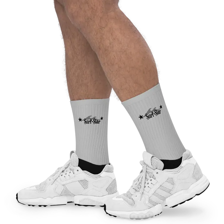 Surf star logo, gray socks product image (2)