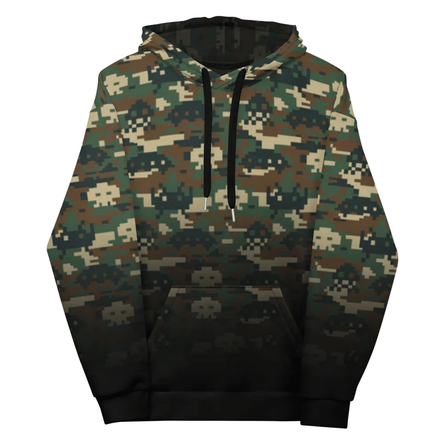 Space Invaders Camo Unisex Hoodie (Poison) product image (12)