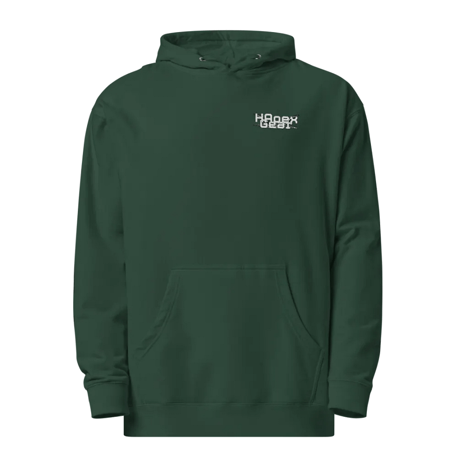 Midweight Hoodie - Embroidered - White HApex Gear White Logo product image (9)