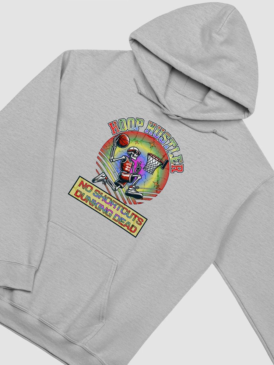Hoop Hustler No Shortcuts Dunking Dead Skeleton Hoodie product image (22)