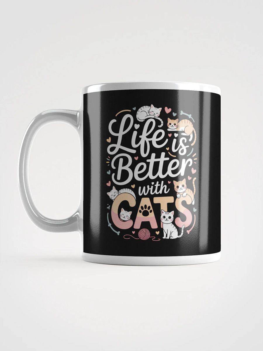 Life Is Better with Cats – Cute Cat Lover Coffee Mug product image (6)