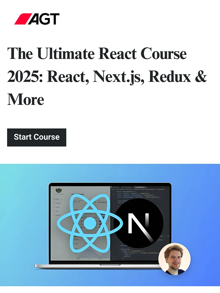 The Ultimate React Course 2025: React, Next.js, Redux & More product image (1)