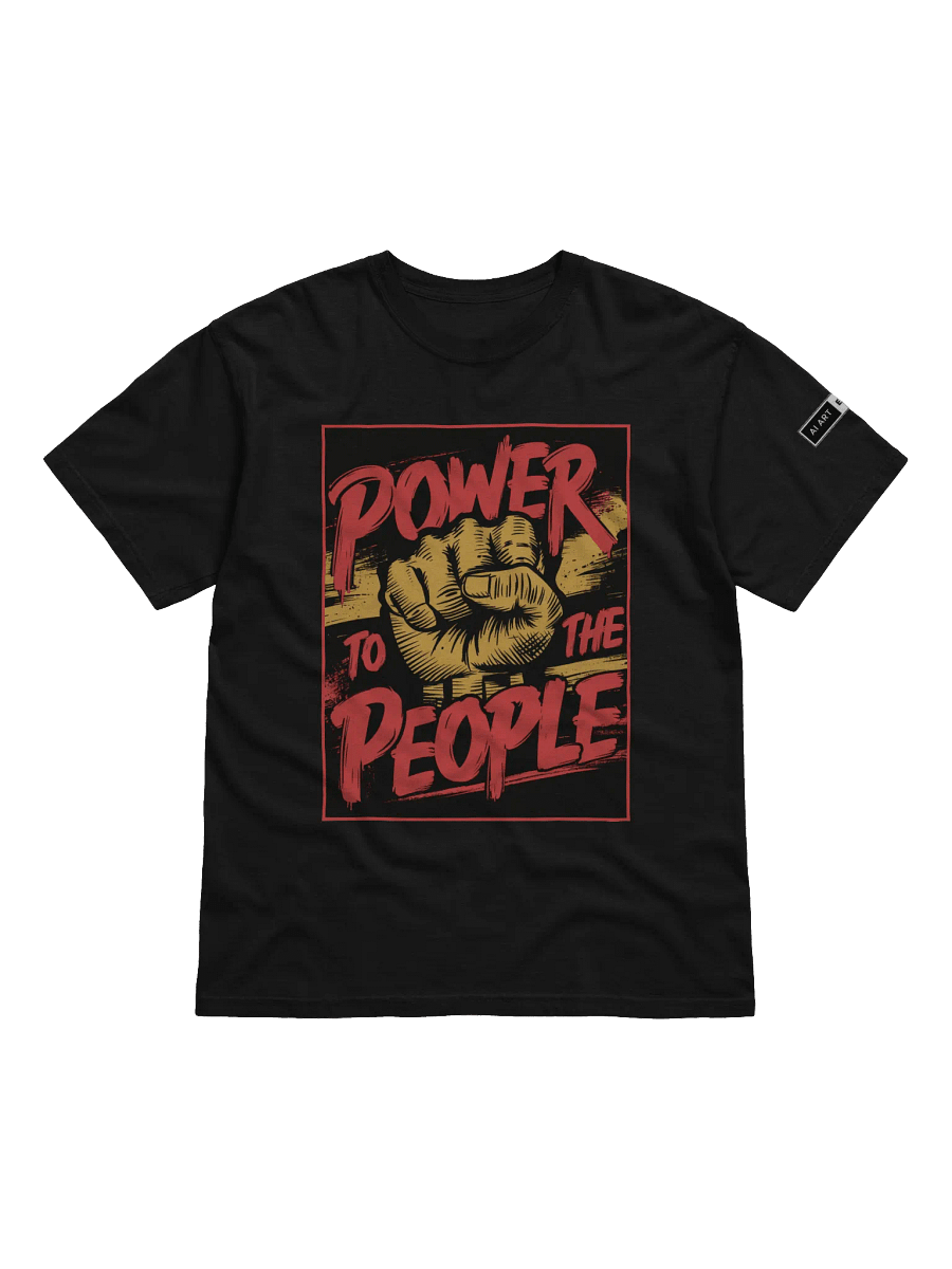 "POWER TO THE PEOPLE" 100% cotton T-shirt product image (1)