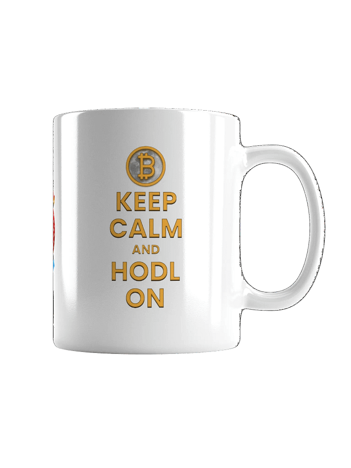 KEEP CALM AND HODL ON WHITE MUG product image (2)
