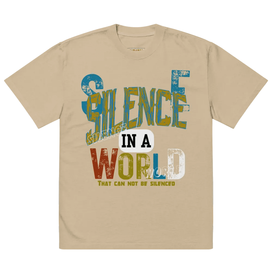 Silence in a world that can not be silenced t-shirt product image (1)