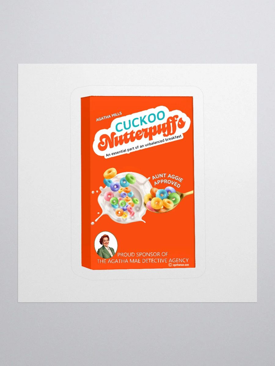 "Cuckoo Nutterpuffs" Kiss-Cut Sticker 3 Sizes Available product image (2)