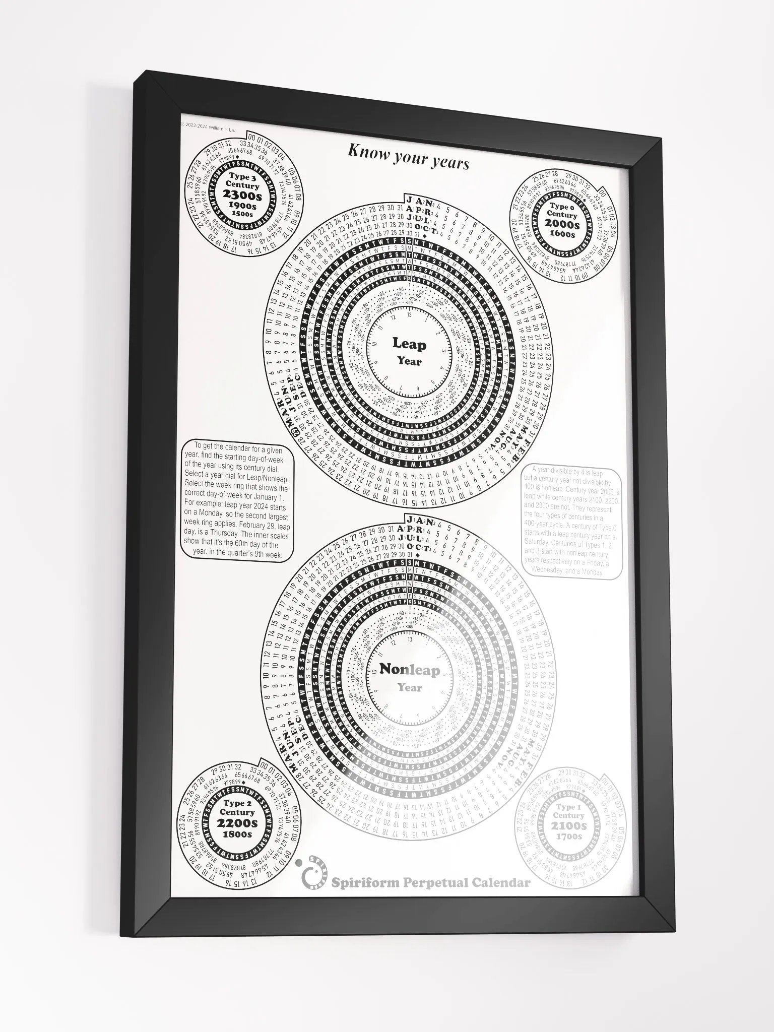 Spiriform Perpetual Calendar 12