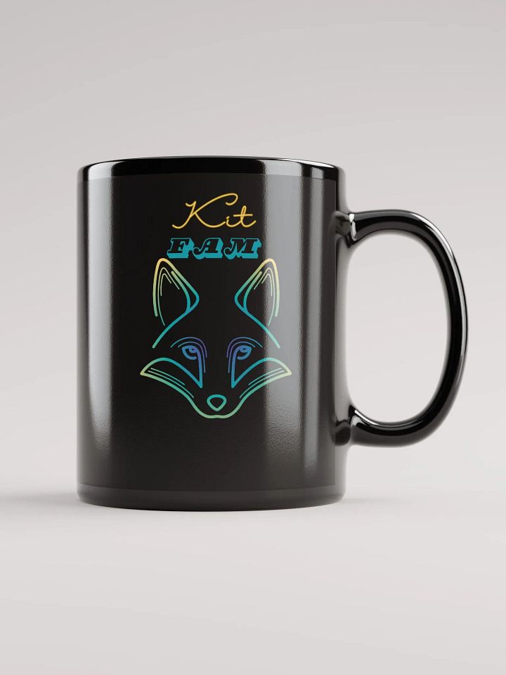 Kit Fam Black Glossy Mug product image (2)