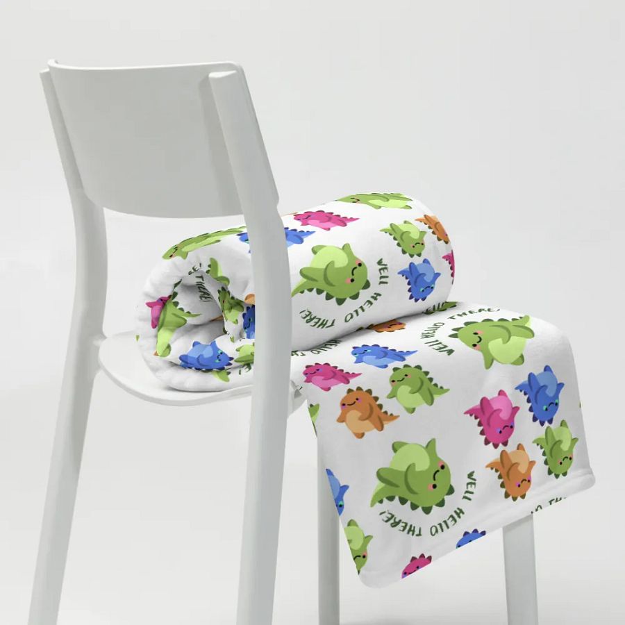 Cute Coloured Dinosaur Blanket product image (11)