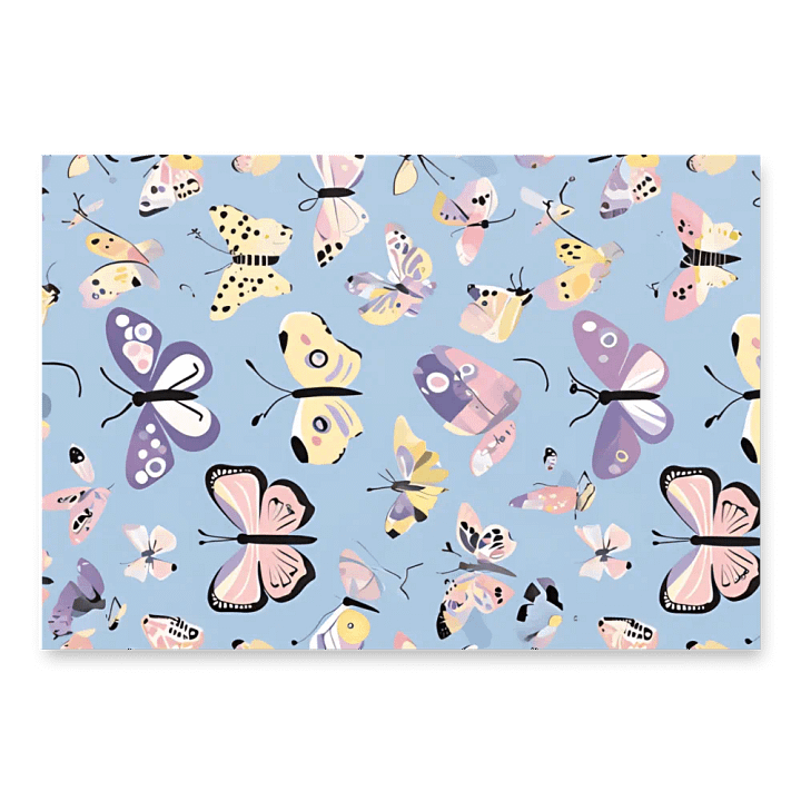 Fluttering Butterflies Wings Wrapping Paper Set product image (1)