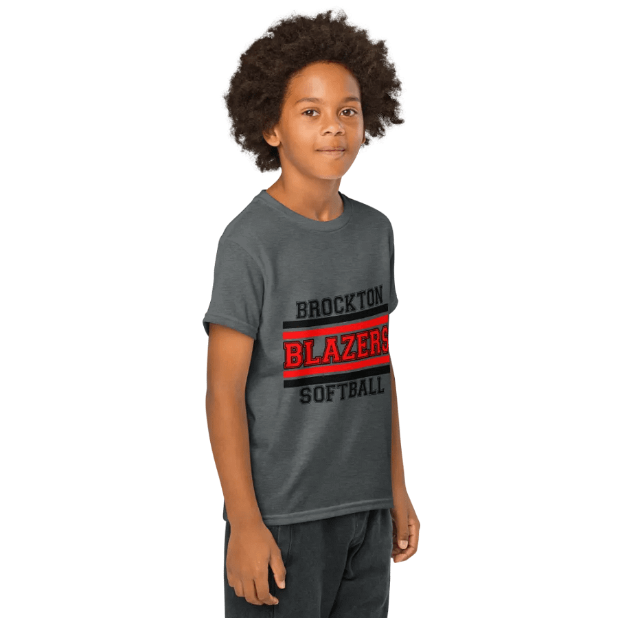 Youth Brockton Blazers Softball Tee - Gray product image (4)