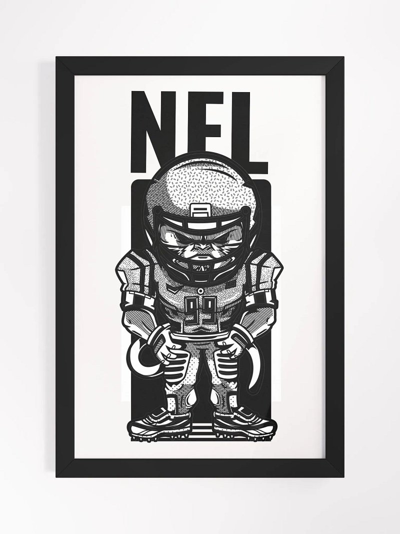 NFL Framed High-Quality Matte Poster