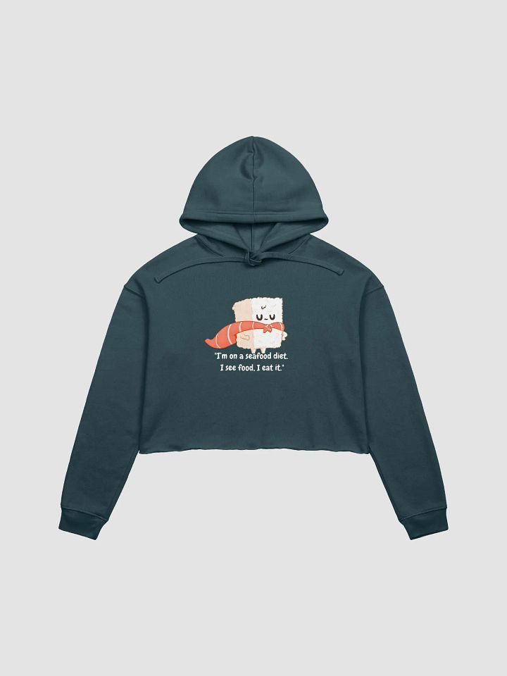 Sea Food Diet Sushi Crop Hoodie product image (1)
