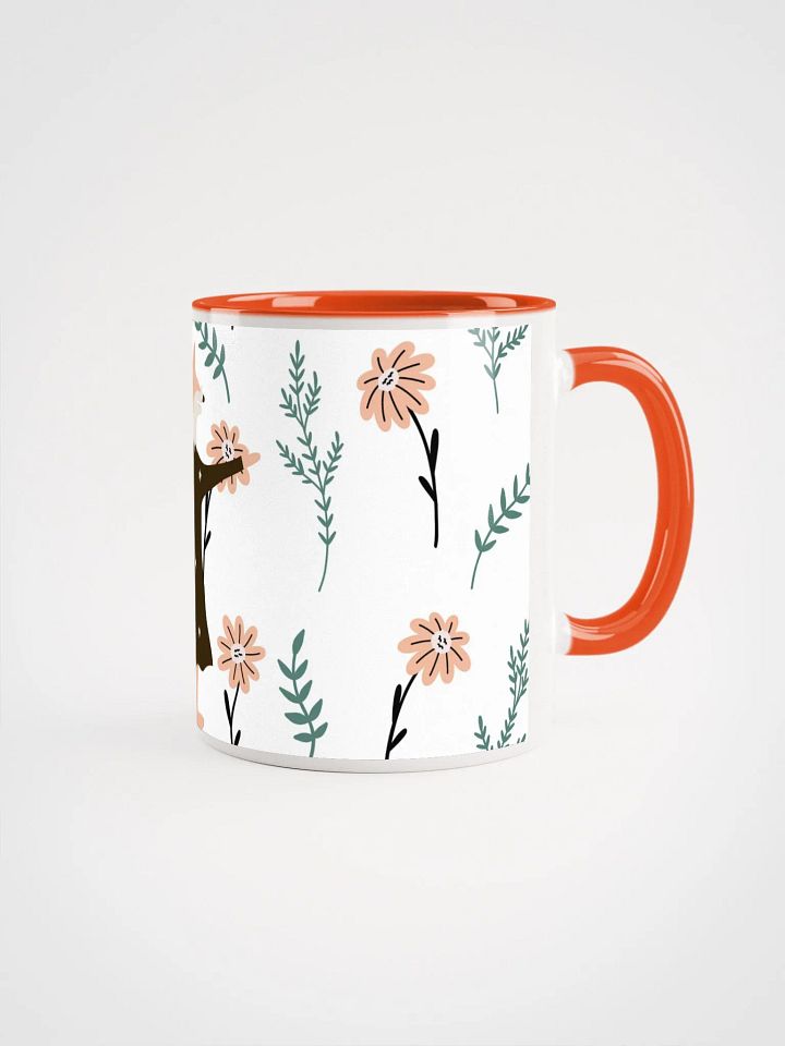 COFFEE MUG Floral Fox Folk Art| Housewarming Birthday Gifts Cute Weird Stuff Quirky Tea Ceramic product image (2)