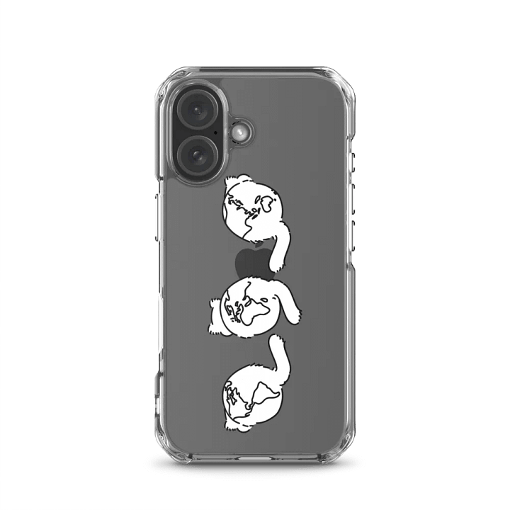 Planet Manul Trio - Clear iPhone Case product image (1)