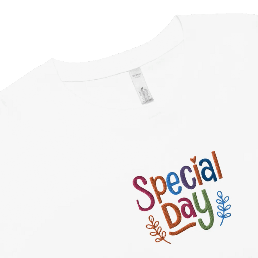Embroidery Cheerful Celebration Crop Top product image (4)