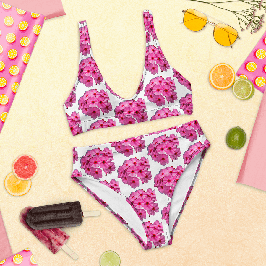 Blossom with Confidence in Our Sustainable Floral High-Waisted Bikini product image (4)