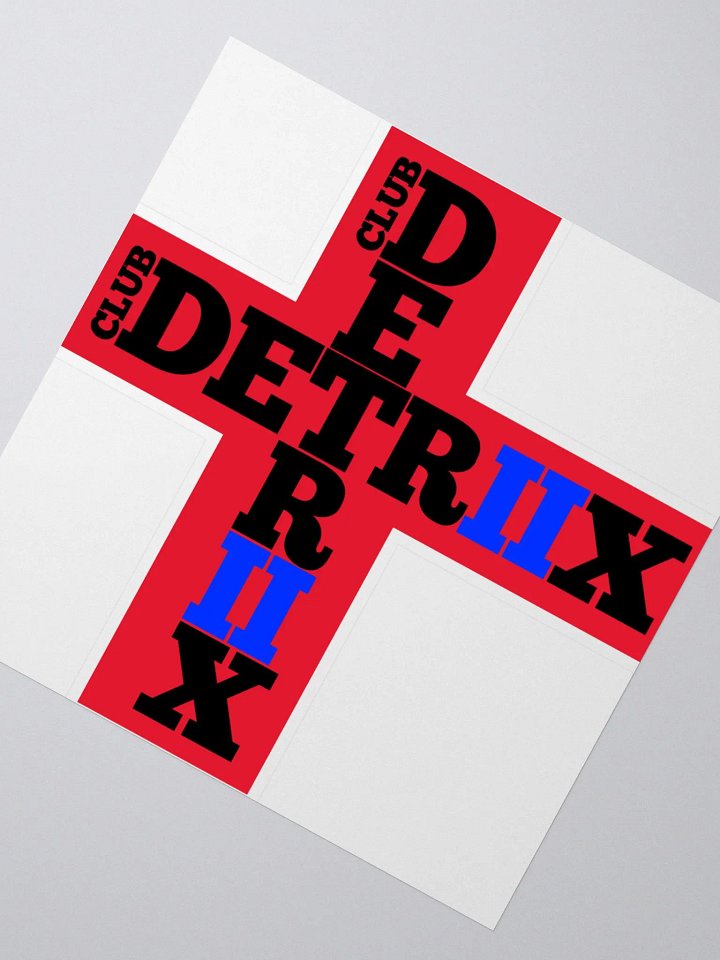 Club Detriix red sticker product image (2)