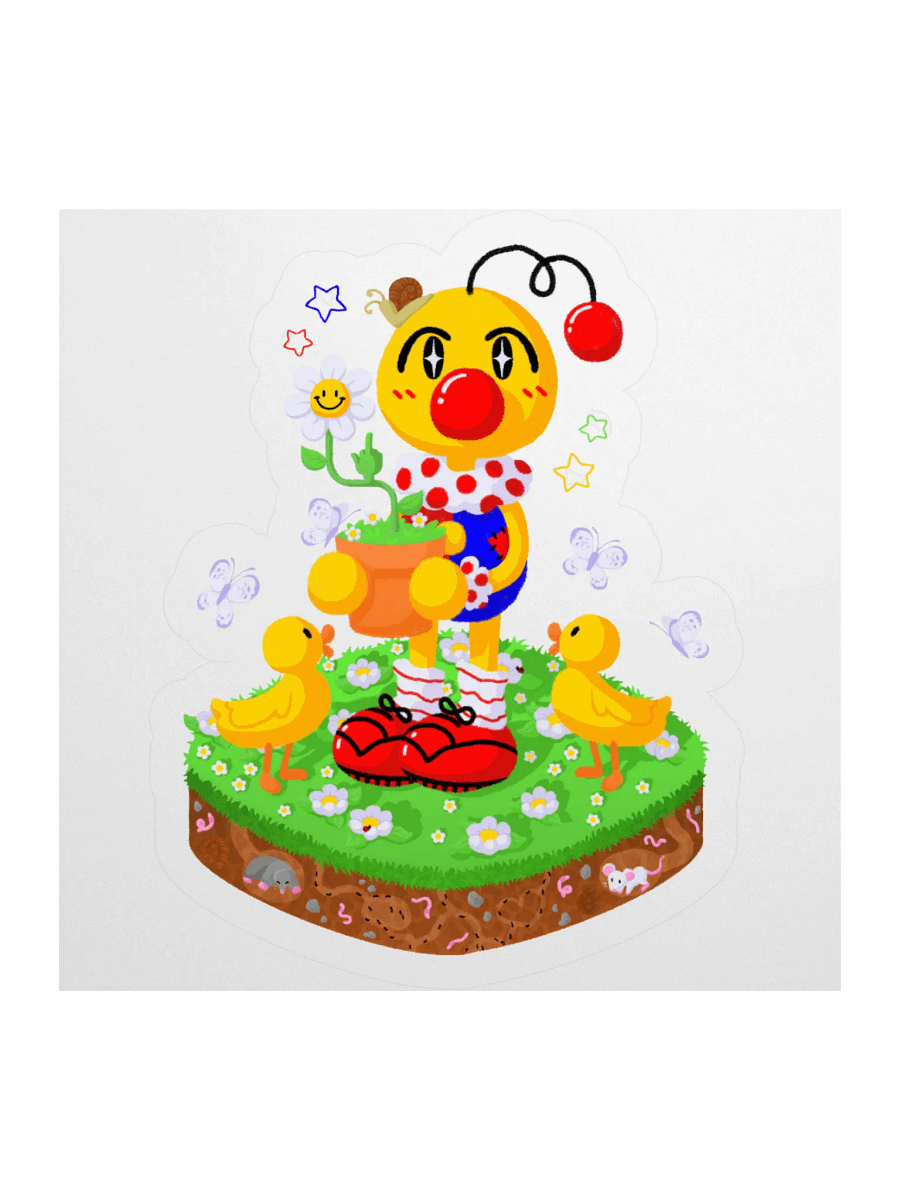 Boyoyoing Flower Pot Island Rude Sticker product image (1)