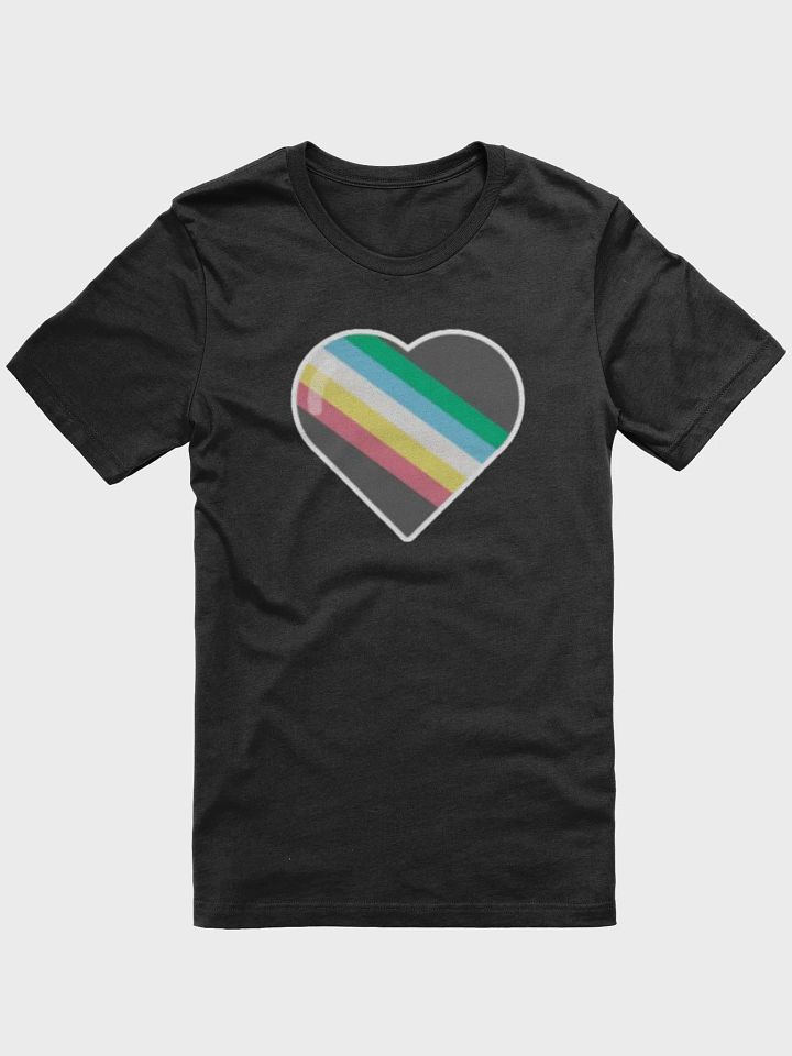 Disability Pride Heart Canvas Shirt product image (1)