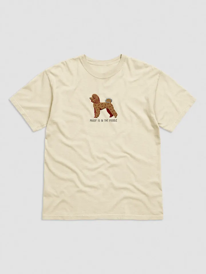 Proof Is in the Poodle T-Shirt(Embroidered) of a Miniature Poodle(Tan) product image (1)