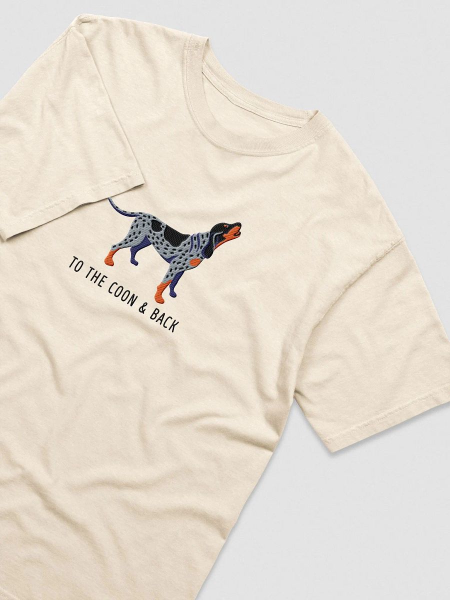 To the Coon and Back T-Shirt(Embroidered) of a Bluetick Coonhound product image (5)