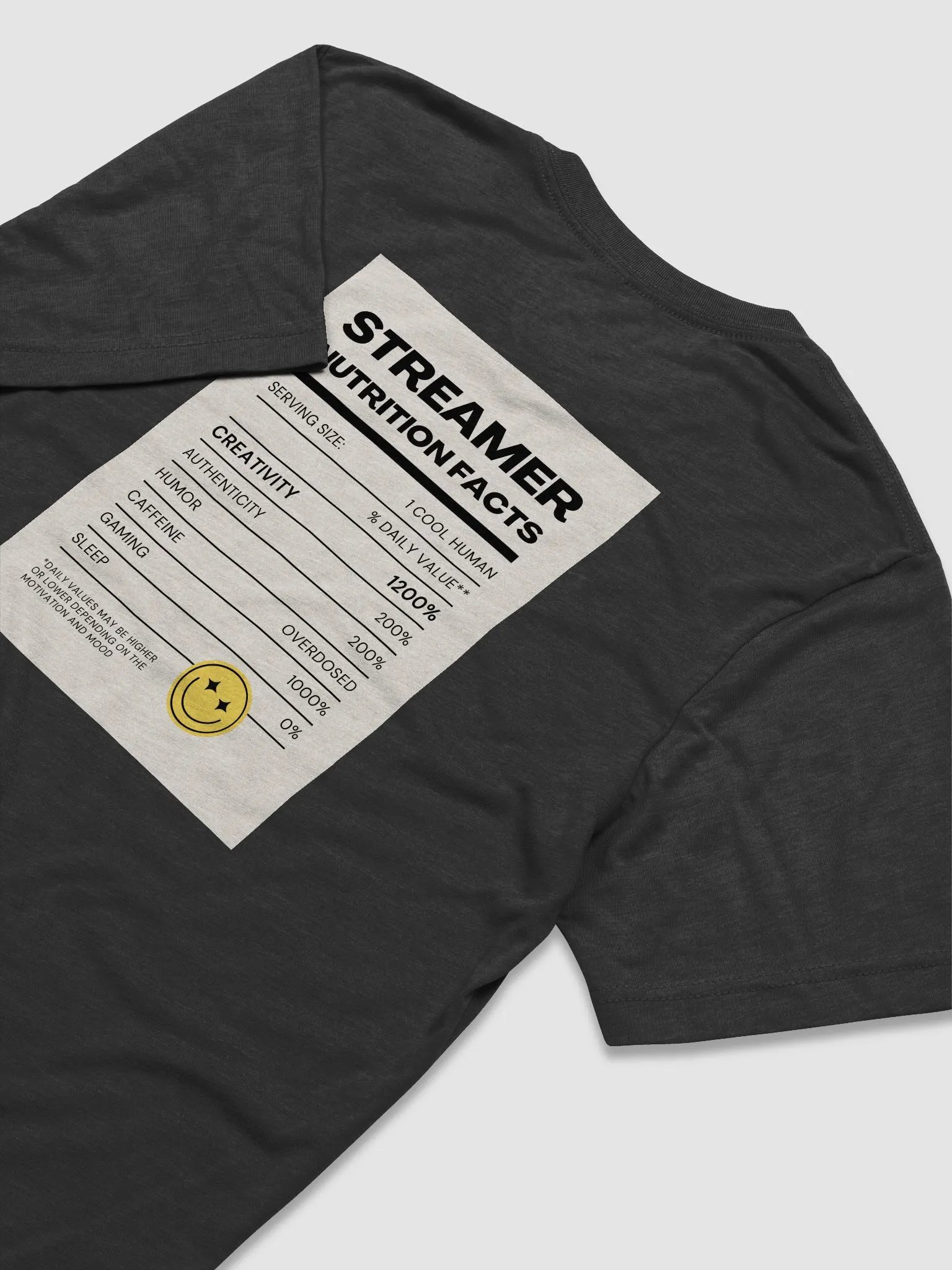 BZB Nutrition Facts Tee product image (4)