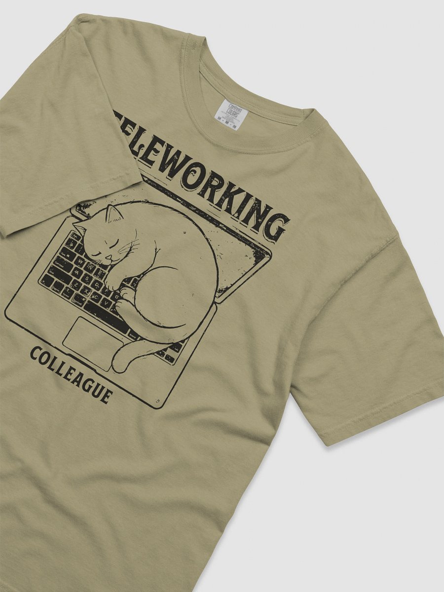 "My New Coworker" Remote Work T-Shirt - Funny Cat Design product image (1)