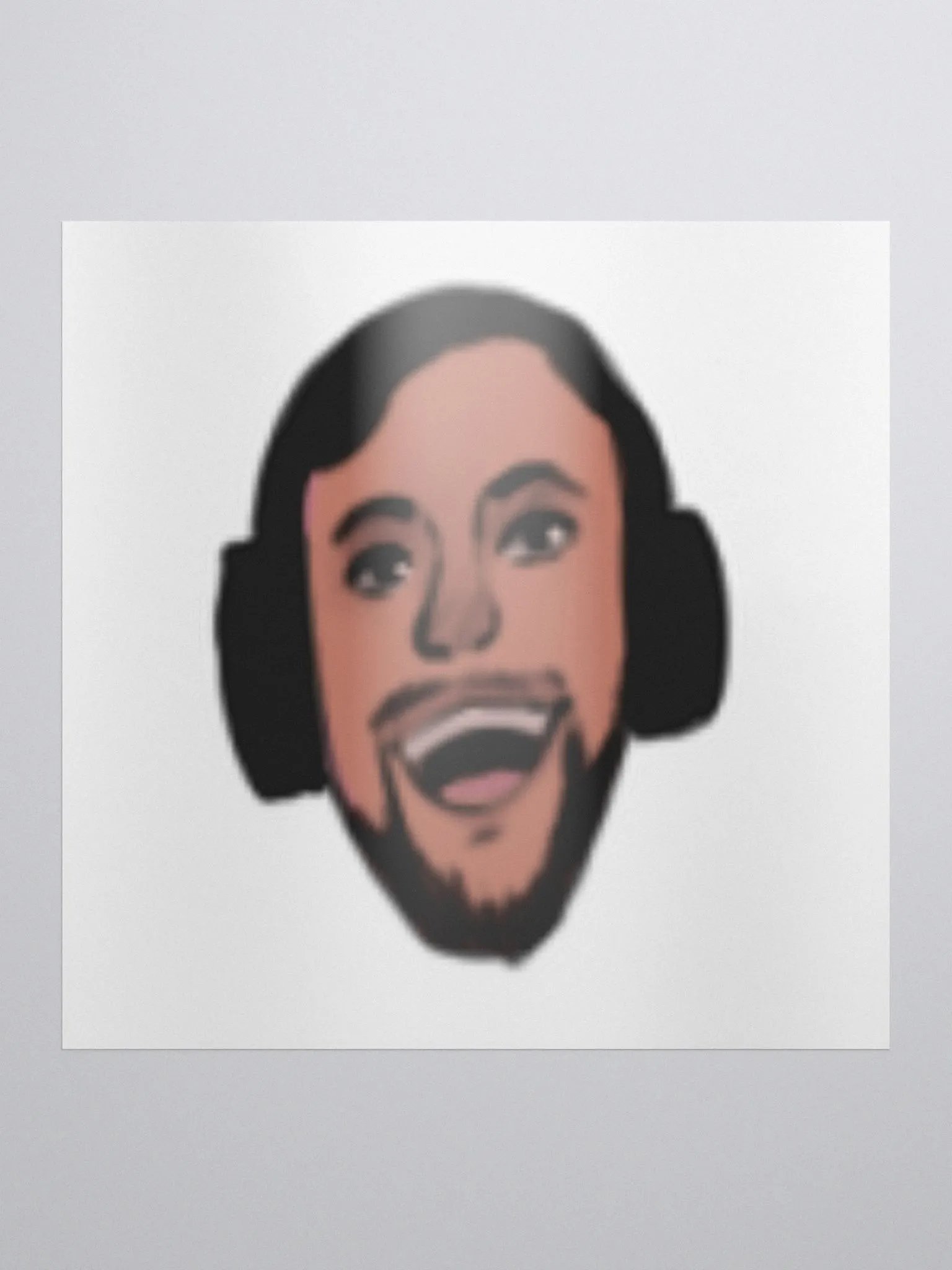 Dj Face Kiss Cut Sticker product image (1)