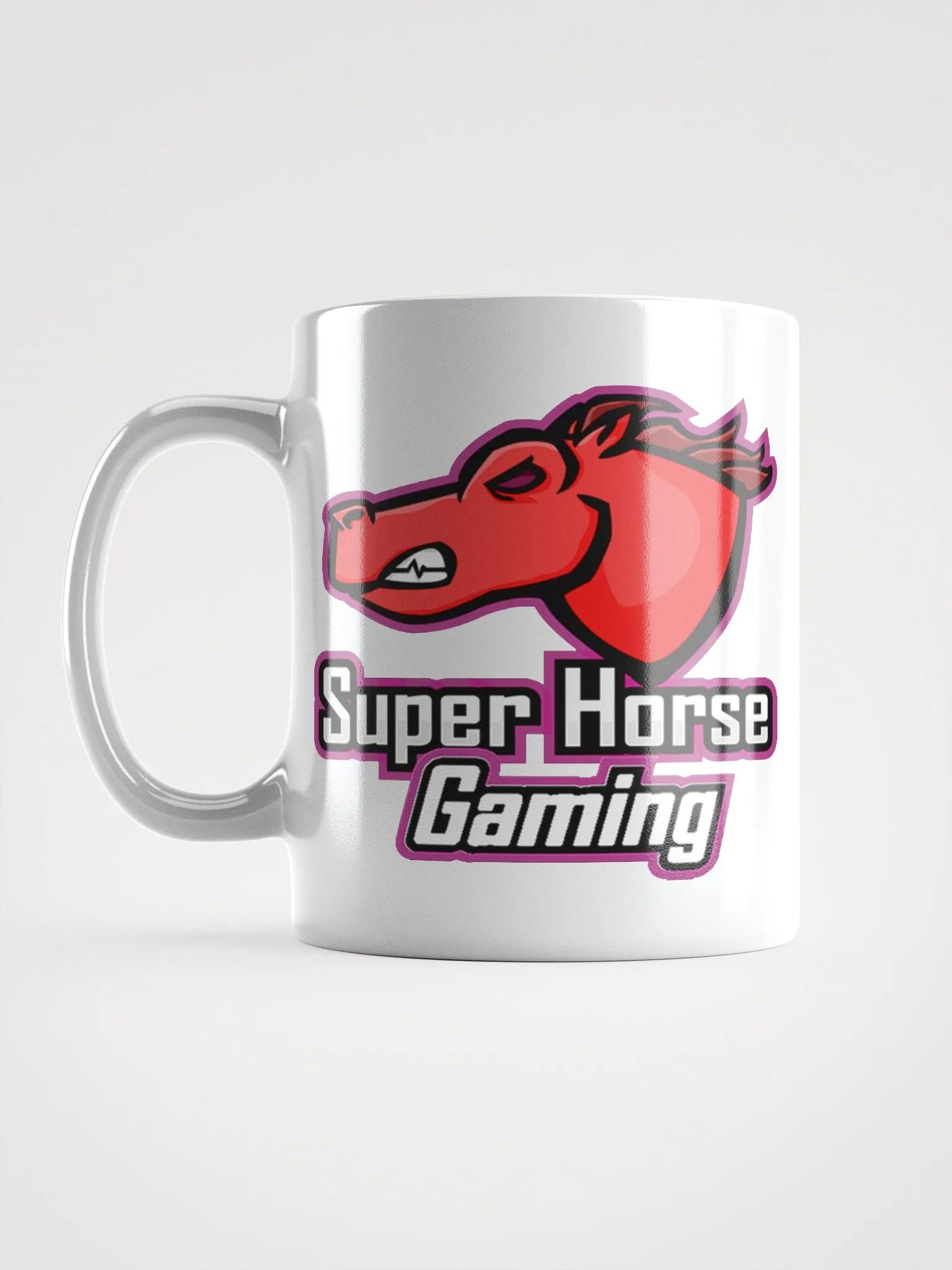 Fierce Horse Head White Glossy Mug product image (17)