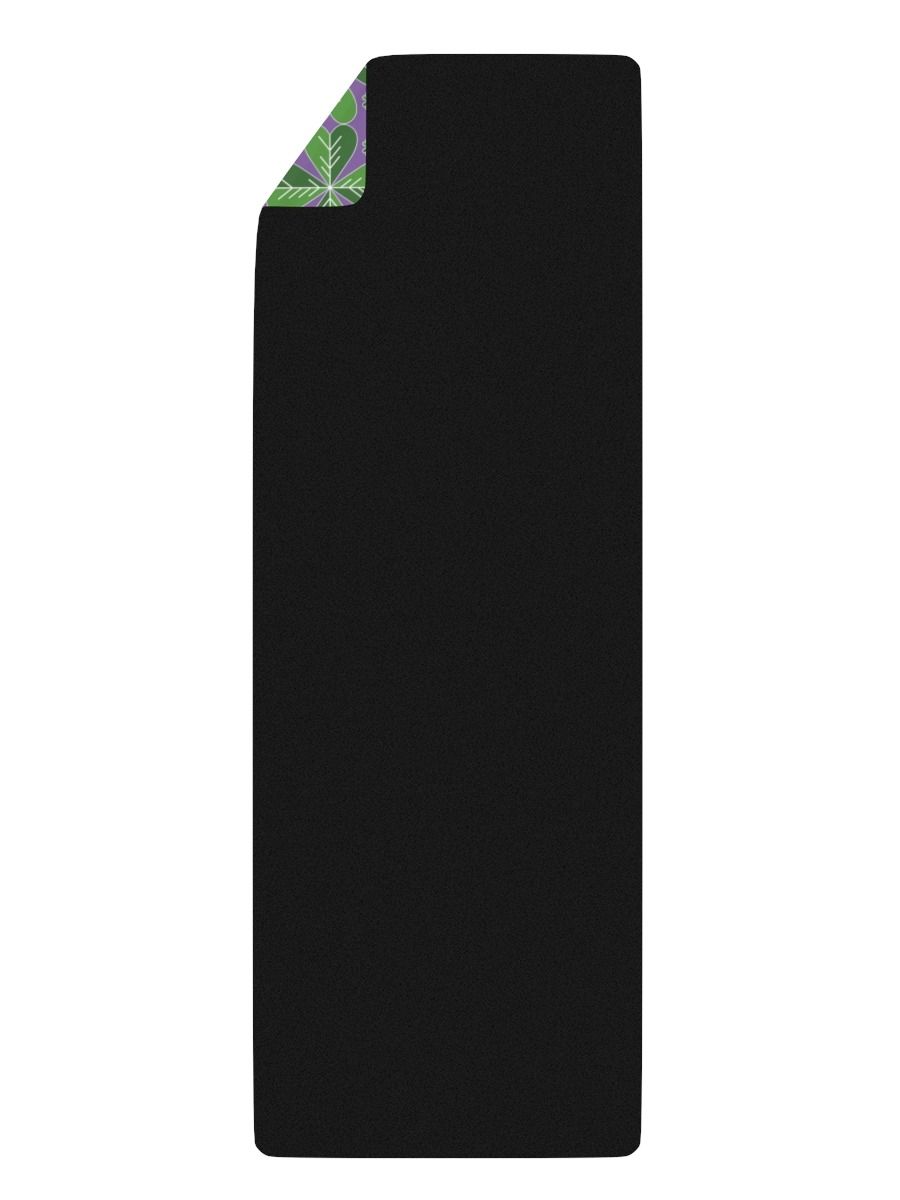 Yoga Matt- Lucky motivating 4 leaf clover design product image (2)