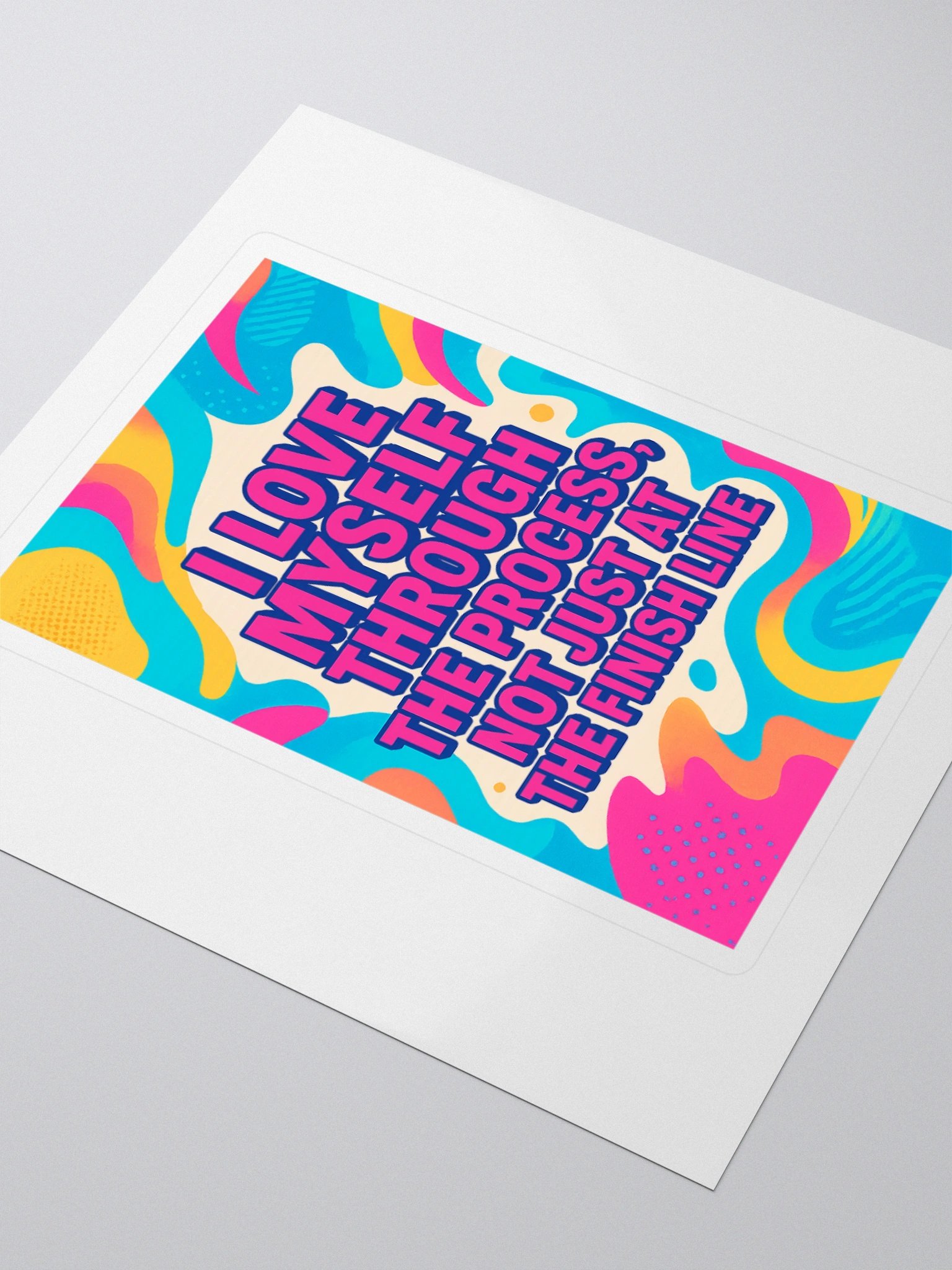 Self-Love Process Kiss Cut Stickers – Empowering Affirmation Stickers for Journals, Laptops & More product image (3)