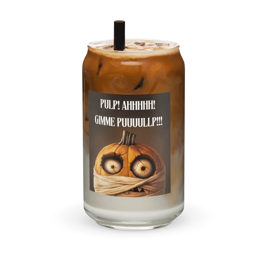 Zombie Mummy Pumpkin Can-Shaped Glass product image (3)