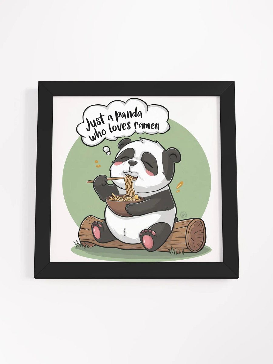 Panda Eating Ramen Print product image (57)