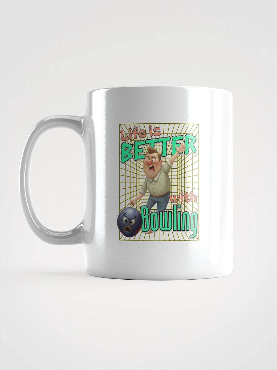 Life Is Better With Bowling Glossy White Mug product image (1)