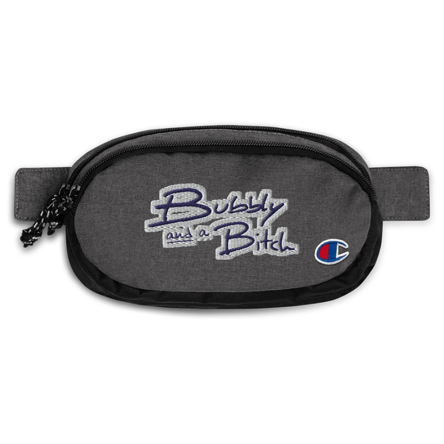 Bubbly and a B (navy bubble design) champion fanny pack product image (1)