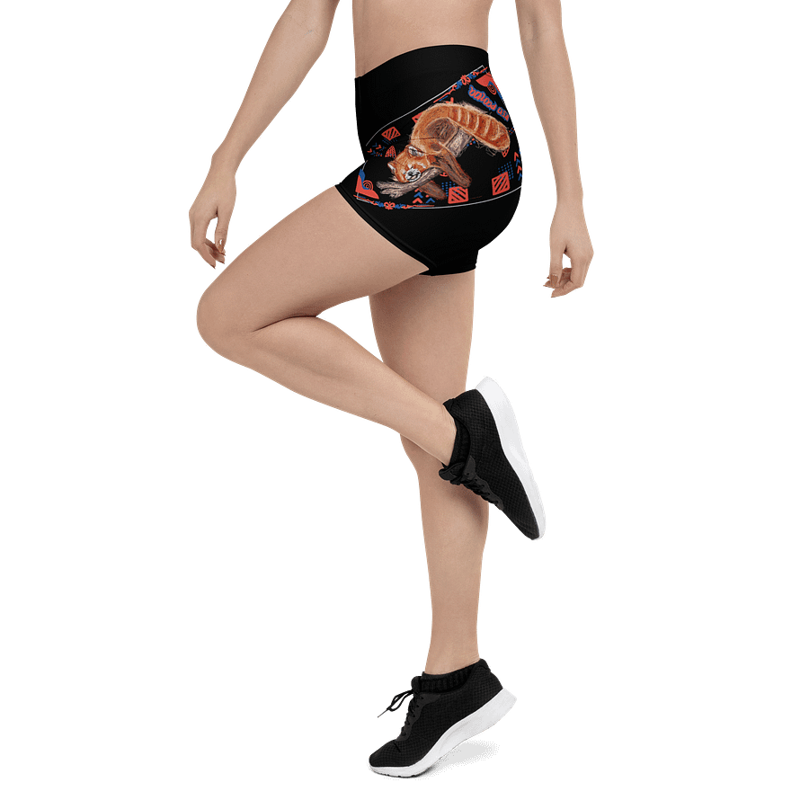 "Zzz" RED PANDA Black Flex Shorts product image (4)