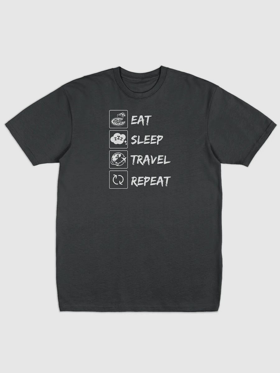 Eat, Sleep, Travel, Repeat Tees | Premium Heavyweight Cotton product image (1)