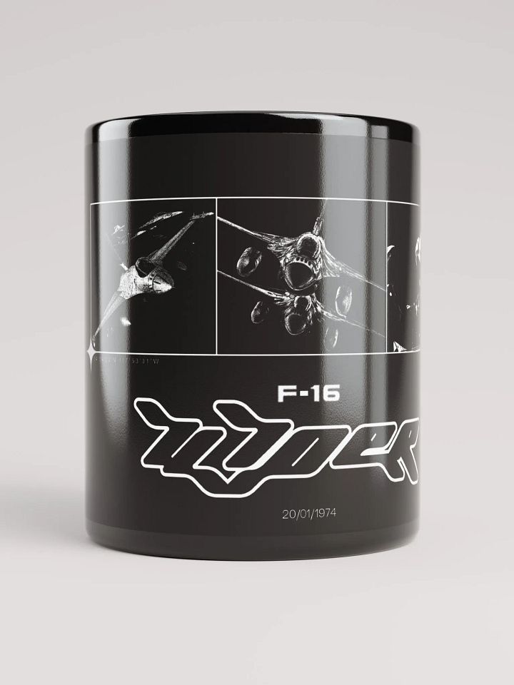 F-16 Mug (Black) product image (1)