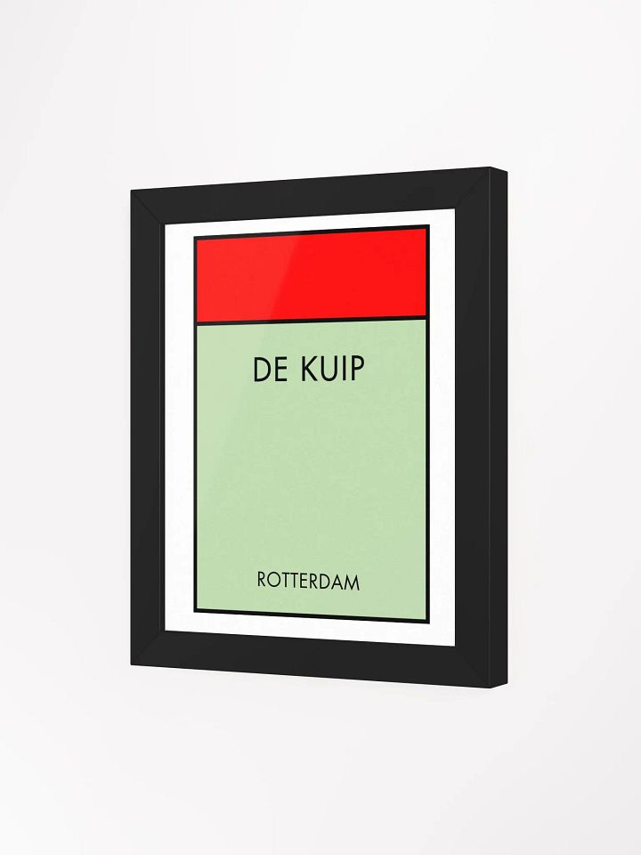 De Kuip Stadium Rotterdam Monopoly Title Art Framed Print product image (2)