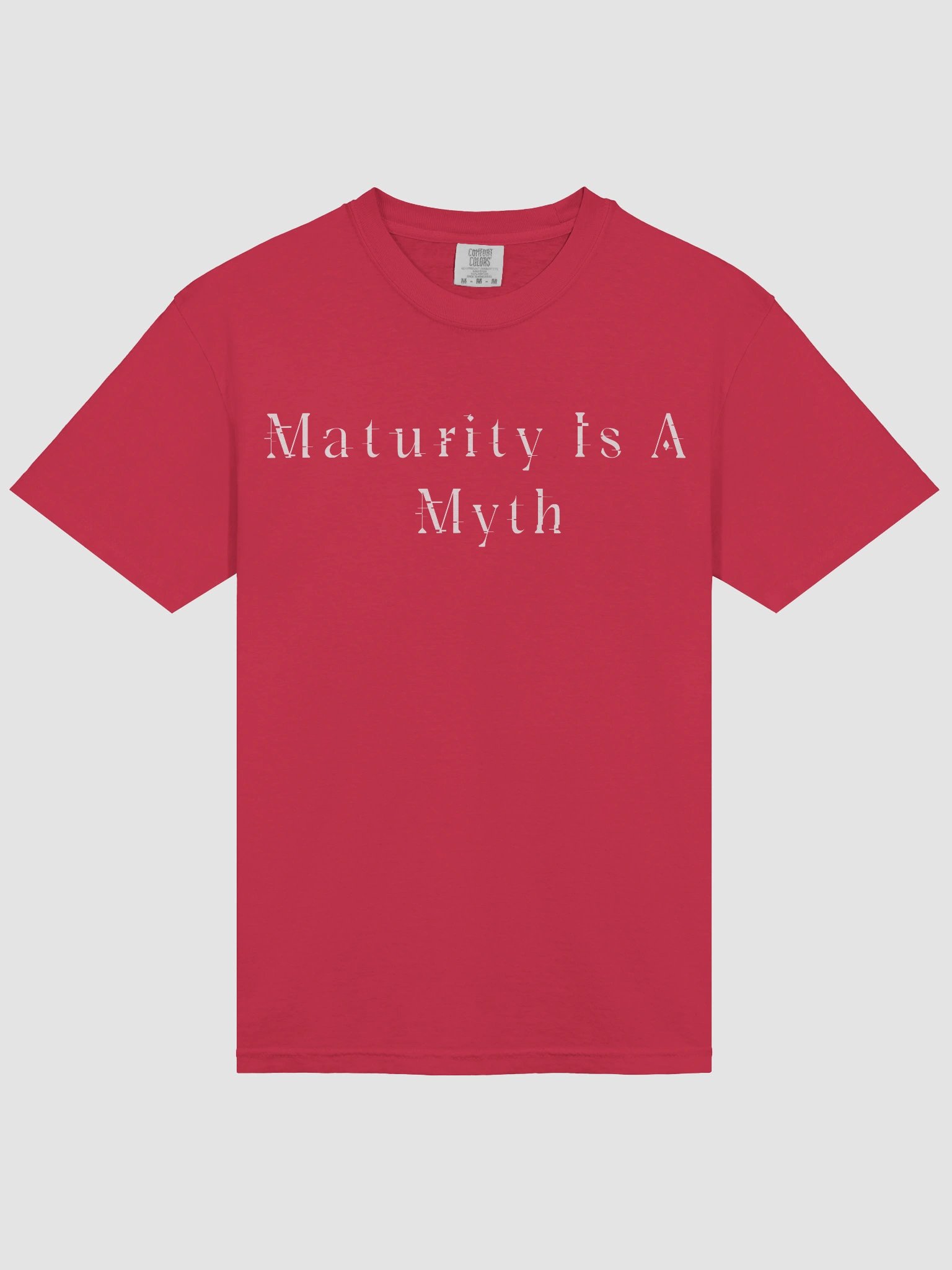 Maturity Is A Myth Red Cursed Tee product image (3)