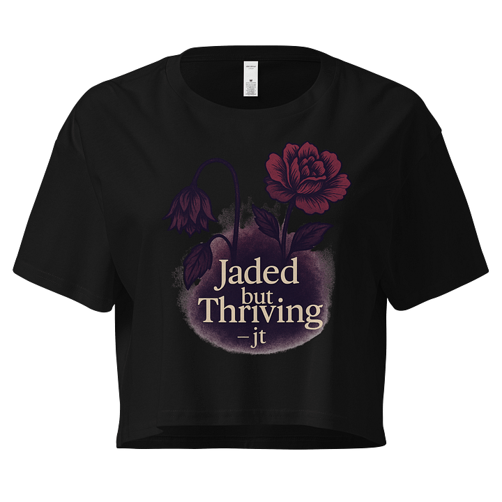 Jaded but Thriving Quote Design | Moody Floral Graphic for Reflective Style product image (1)