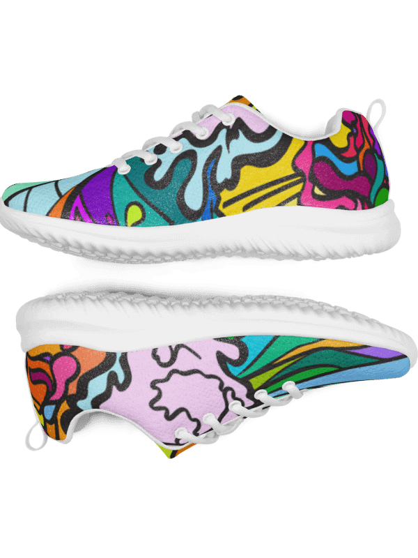 Energize Your Stride: Vibrant Women's Athletic Shoes - Wave at Sunset product image (6)